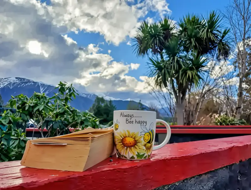 book and coffee