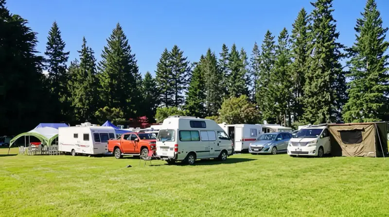 caravans vans awnings