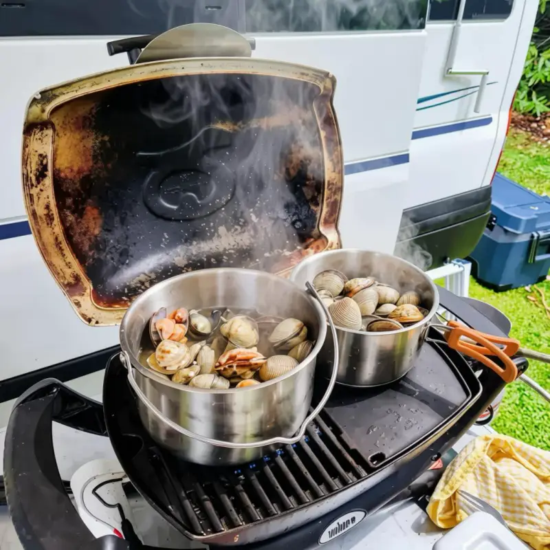 cockles on bbq