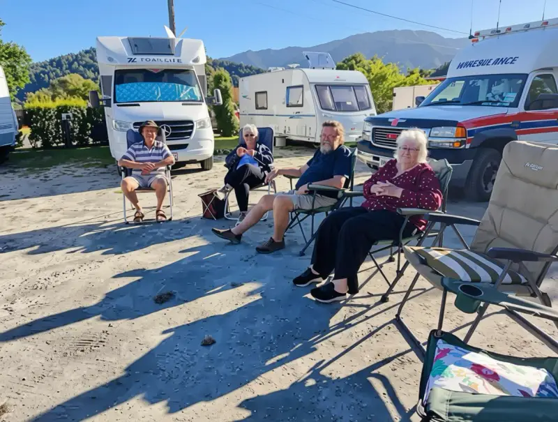 group enjoy sun