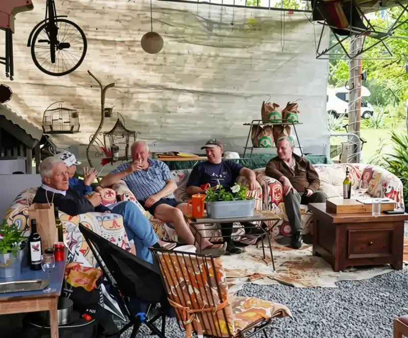 group on couches