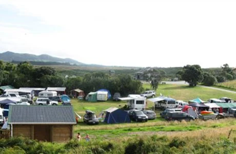 maitai bay campsite summertime